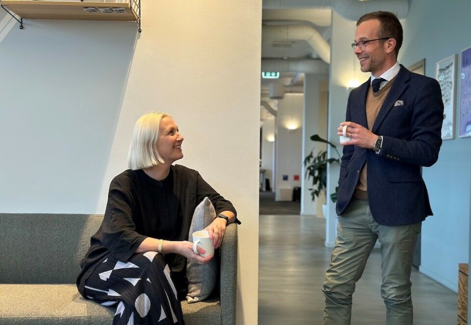 Rykker opp: Både Kristin Schanche og Niklas Mortensen tar nå fatt på nye oppgaver som henholdsvis daglig leder for Designit Oslo og som kreativ leder for alle de europeiske avdelingene. Foto: Designit.