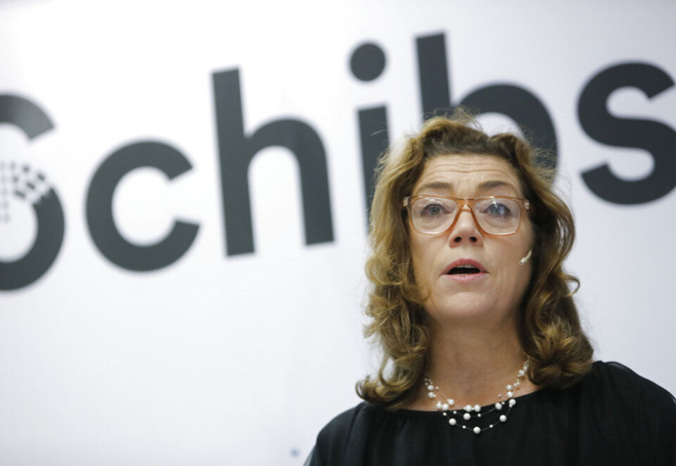 Kritisk til konkurrenten: Konsernsjef i Schibsted, Kristin Skogen Lund, presenterte resultater for tredje kvartal fredag morgen. Etterpå kommer hun med et stikk til Aller Media. Foto: Ole Berg-Rusten/NTB Scanpix