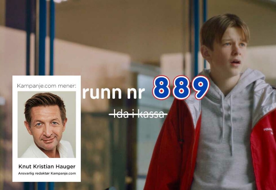 - Ikke bare pris: Etter å ha pøst på med mer penger enn konkurrentene i markedsføring uten å vinne flere kunder i fjor, er Rema 1000 er i disse dager ute med nok et nytt reklamekonsept som åpner for å snakke om mer enn bare lave priser. – Det hviler mye ansvar på det nye reklamekonseptet «Det er tusen grunner til å velge Rema 1000» nå, skriver Knut Kristian Hauger.