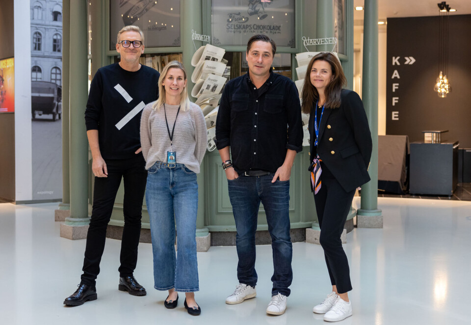 Ny byråeier: Dagligvaregiganten Reitan Retail, som blant annet eier Rema 1000, går inn på eiersiden i The Oslo Company. Byrå-gründerne Christian Steen og Trond Kvernstrøm kan dermed ønske Anna Maria Carnemark og Pia Mellbye inn i styret. Foto: Øyvind Breivik/Reitan Retail.