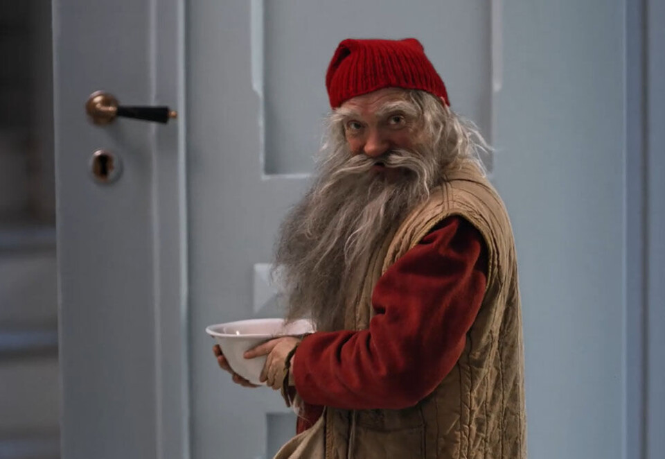 Tatt av skjermen: Fjøsnissen dukket første gang opp i 2017, men den nye Tine-ledelsen konkluderte med at figuren ikke gjorde en god nok markedsføringsjobb for konsernet.