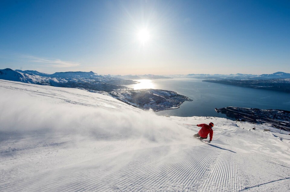 Spektakulært: Omgivelsene som kan bli rammen for alpin-VM i 2029 er spektakulære. Nå gjenstår det bare for Narvik å gruse konkurrentene i Val Gardena og Soldeu i den siste stemmerunden. Foto: Rune Dahl