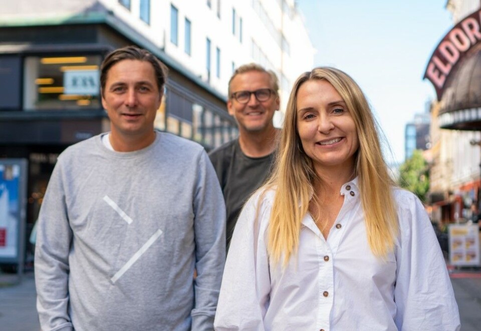 Vant ny pitch: The Oslo Company vant NorgesEnergi sin byråpitch og blir strømselskapets nye reklamebyrå. Her byråleder Christian Steen, kreativ direktør Trond Kvernstrøm og finansdirektør Ingrid Holstad. Foto: The Oslo Company