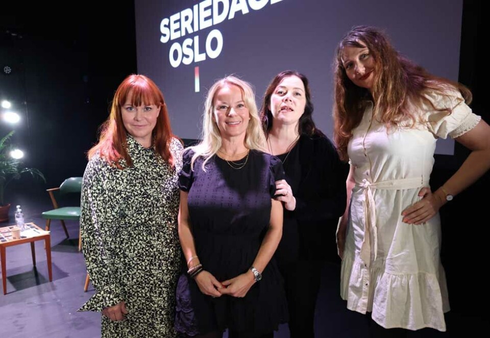 Seriemestre: Karin Lindström, Rebecca Medbøe, Marianne Furevold Boland og Alice Sommer er alle seriemestre på hver sin kanal, henholdsvis Amazon, Warner Bros. Discovery, NRK og TV 2. Foto: Eivor Eriksen.