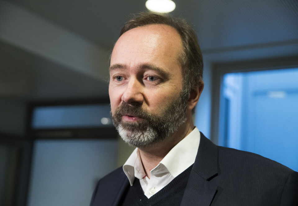 Liker ikke utviklingen: Den bitre TV-striden mellom Telia-selskapet Get og TV 2 mener Arbeiderpartiets Trond Giske illustrerer en utvikling der samme selskap eier både distribusjonsleddet og egne kanaler. - De er på begge sider av bordet, sier Giske om telegigantens rolle. Foto: NTB Scanpix.