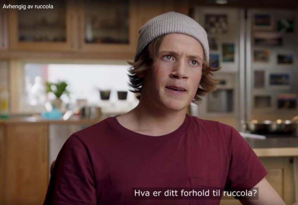 Ruccola: 17-åringen Trond er avhengig av ruccola i holdningskampanjen mot snus. I går vant kampanjen Diamond Sabre.