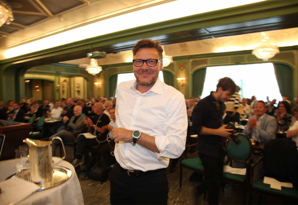 På pengejakt: Konsernsjef Jørgen Madsen Lindemann trenger fire milliarder svenske kroner for å drive Viaplay videre. Onsdag fikk Lindemann grønt lys fra dagens Viaplay-eiere til å gå videre med redningsplanen. Foto: Eivor Eriksen