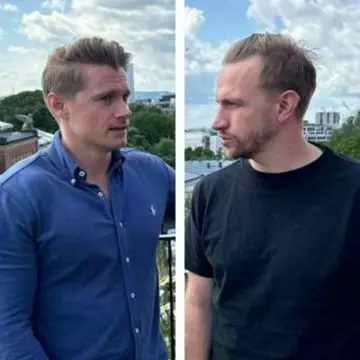 Martin Wenstad Janssen og Per Christian Strand Teslo 