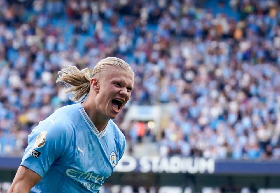 Kommer tettere på Haaland: Med oppkjøpet i Viaplay kommer Schibsted tettere på Premier League og den norske stjernespilleren Erling Braut Haaland. AP Photo/Dave Thompson