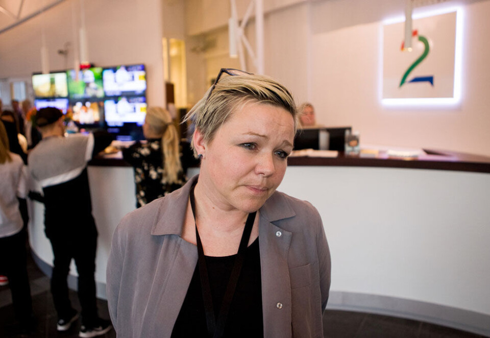 Håper på frivillighet: Klubbleder i TV 2, Henrikke Helland, håper i det lengste på frivillighet, selv om det fortsatt gjenstår 65 årsverk etter siste sluttpakkerunde. Foto: Emil Weatherhead Breistein/NTB Scanpix.