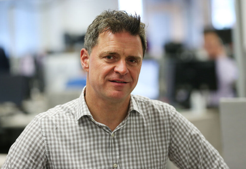 Tidligere Schibsted-topp: Espen Egil Hansen gjorde seg ved flere anledninger bemerket som sjefredaktør i Aftenposten, blant annet da han publiserte et åpent brev til Mark Zuckerberg på forsiden. Foto: NTB