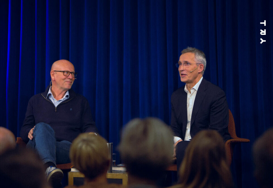 Bokbad med Kjetil Try og Jens Stoltenberg.
