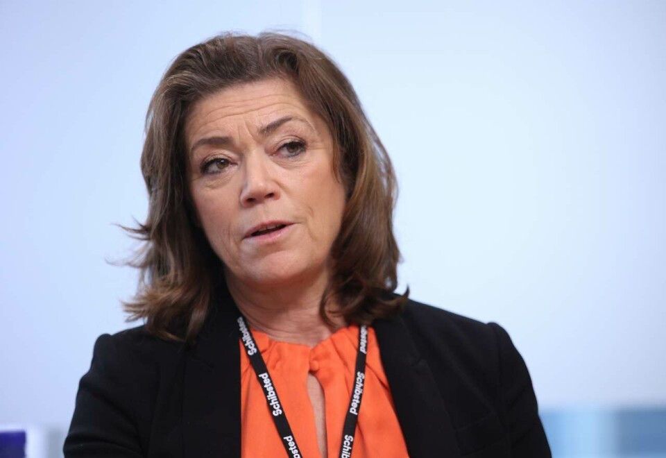 Reddet av påskeharen: Et lite «rush» av bestillinger i kvartalets siste uke reddet Schibsted fra et underskudd på medievirksomheten. Men konsernsjef Kristin Skogen Lund understreker at situasjonen fortsatt er krevende. Foto: Eivor Eriksen