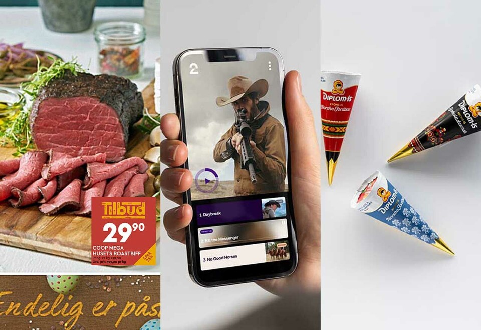 Midt i skuddlinjen: Norske annonsører har havnet midt i skuddlinjen av konflikten mellom TV 2 og Altibox. men verken Coop eller Diplom-Is synes å frykte for salget av påskesteken eller 17. mai-isen. - Dersom situasjonen blir uløst, tror vi det heller vil få større konsekvenser for TV 2 enn oss som annonsør, sier Coop-topp.