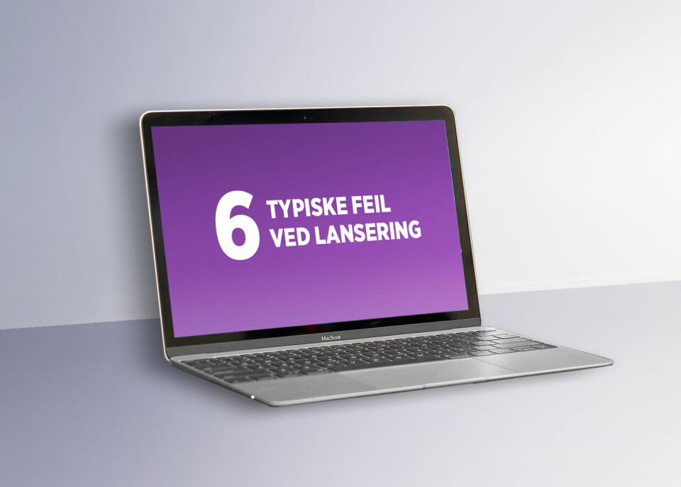 Typiske feil ved lansering av nytt nettsted