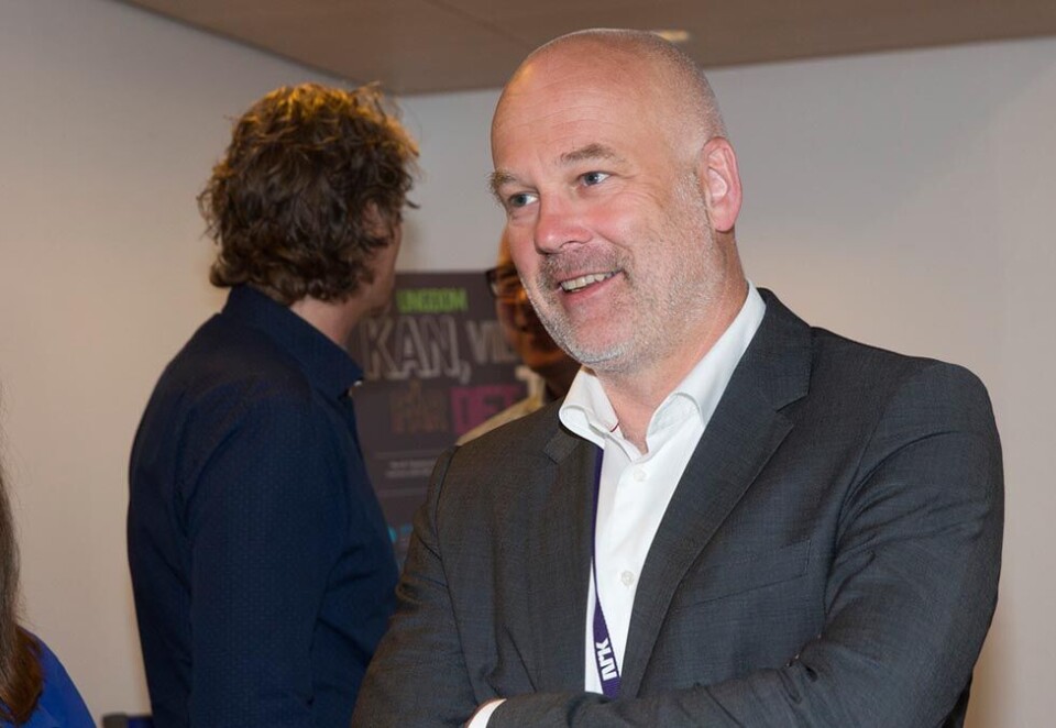 Får mer penger: Da regjeringen la fram statsbudsjettet for 2017, foreslo den å fryse NRK-lisensen. Men et flertall i kulturkomiteen stemmer for å øke lisensen. Dermed innfris lisensønsket fra NRK-sjef Thor Gjermund Eriksen. Foto: NTB Scanpix.