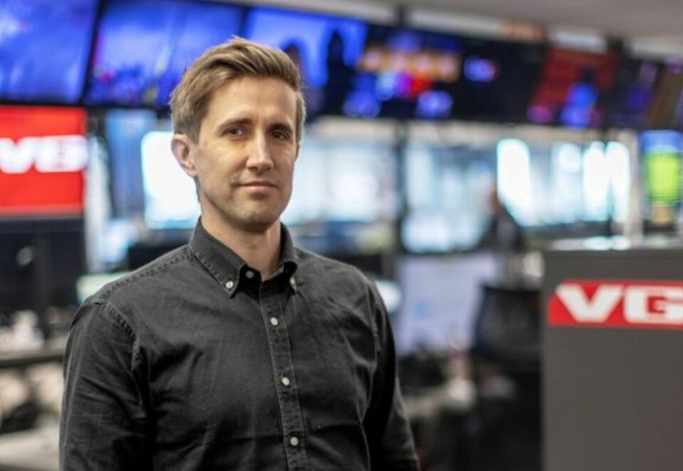 Lanserer valgchat: Marcus Husby er redaksjonssjef for AI i VG. Foto: VG