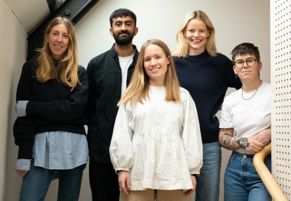 Legger ned byrået: Line Rustad Fjærvoll, Haider Ahmad, Helena Egeland, Juliane Stensrud og Jessie Jones utgjorde teamet i design- og reklamebyrået Mos.