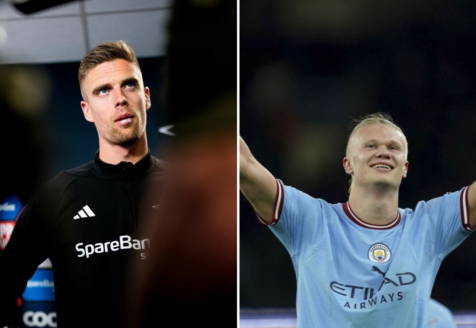 På topp: Erling Braut Haaland topper de aller fleste tabellene og statistikken han kan toppe, det gjelder også den norske medietabellen. Rosenborg topper listen over de mest omtale lagene i Eliteserien. Foto: NTB
