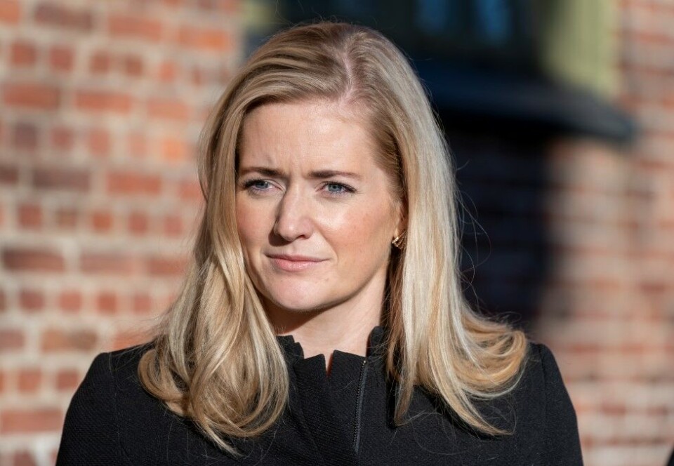 Sier at hun har vært åpen: Justisminister Emilie Enger Mehl sier at hun fra første stund har vært åpen om deltakelsen i «Kompani Lauritzen», og har hatt løpende dialog med Stortinget om de økonomiske forholdene knyttet til deltakelsen. Foto: Terje Pedersen / NTB