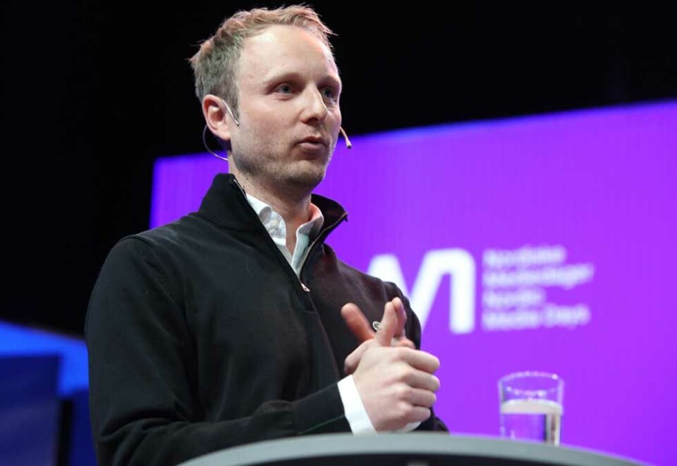 House of TV-brands: Espen Skoland legger ikke skjul på at han gleder seg over å jobbe i et mediehus som rommer merkevarer som TVNorge-seriene «Neste sommer» og «Kongen befaler», HBO-suksessene «Euphoria» og «Game of Thrones» og superheltene i Batman-universet. Foto: Eivor Eriksen.