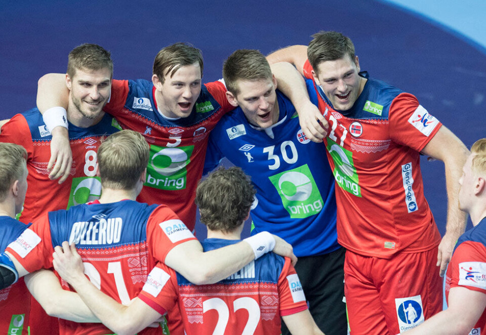 Jubelscener: De norske håndballgutta fikk anledning til å juble underveis i håndball-EM, selv om de til slutt ikke nådde målet om semifinaleplass. Foto: Vidar Ruud/NTB Scanpix.