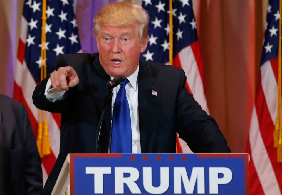 Angriper mediene: Donald Trump nektet CNN å stille spørsmål på en pressekonferanse fordi den amerikanske nyhetskanalen var «falske nyheter». - Hvem skal vi tro på når verdens mektigste mennesker barker sammen i en maktkamp der løgn, falske nyheter og manipulasjoner florerer, spør sdministrerende direktør i ESV Digital Norden, Bente Sollid Storehaug. Foto: Reuters/Lucas Jackson.