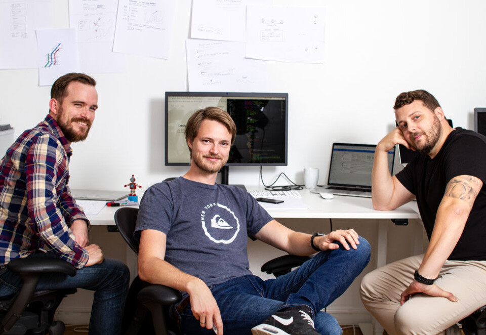 Nytt designselskap: Fra venstre: Joakim Bording, Jørgen Blindheim og Gustav Jönsson. Foto: Behalf.