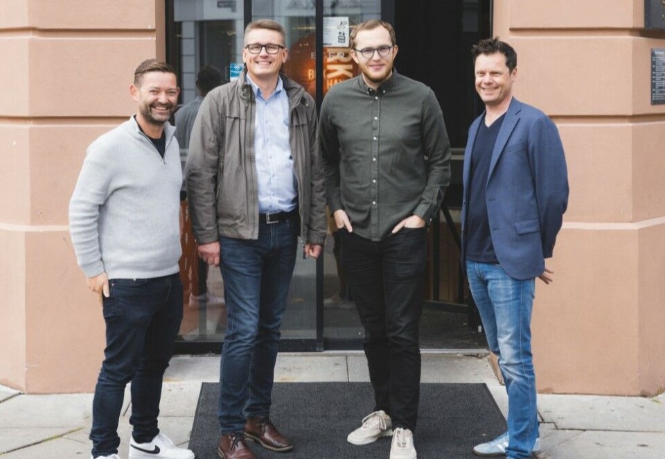Samarbeid: Kjartan Dannatt, Anders Martinsson, Martin Jensen og Kaare Øystein Trædal er bestemte på at de skal lage Norges beste nettbutikk.