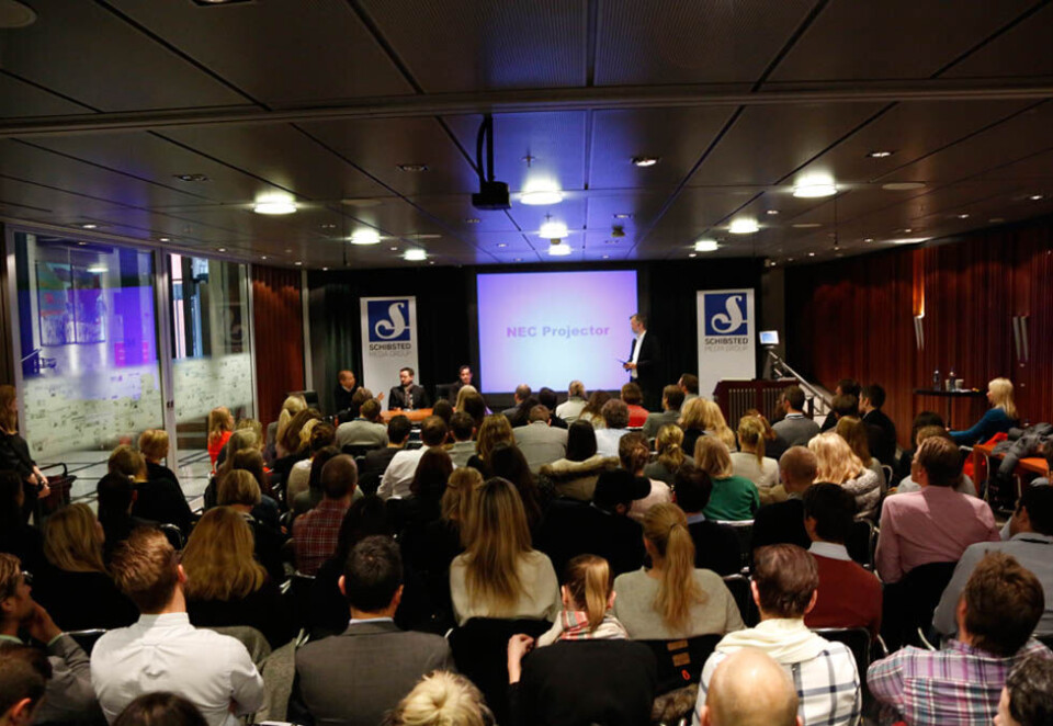 Ny bransjebuzz: Programmatic er et hett tema i den norske mediebransjen for tiden. Interessen var stor under et seminar tidligere i vår i Schibsteds hovedkvarter i Oslo da programmatic var oppe til debatt. Foto: Eivor Eriksen.