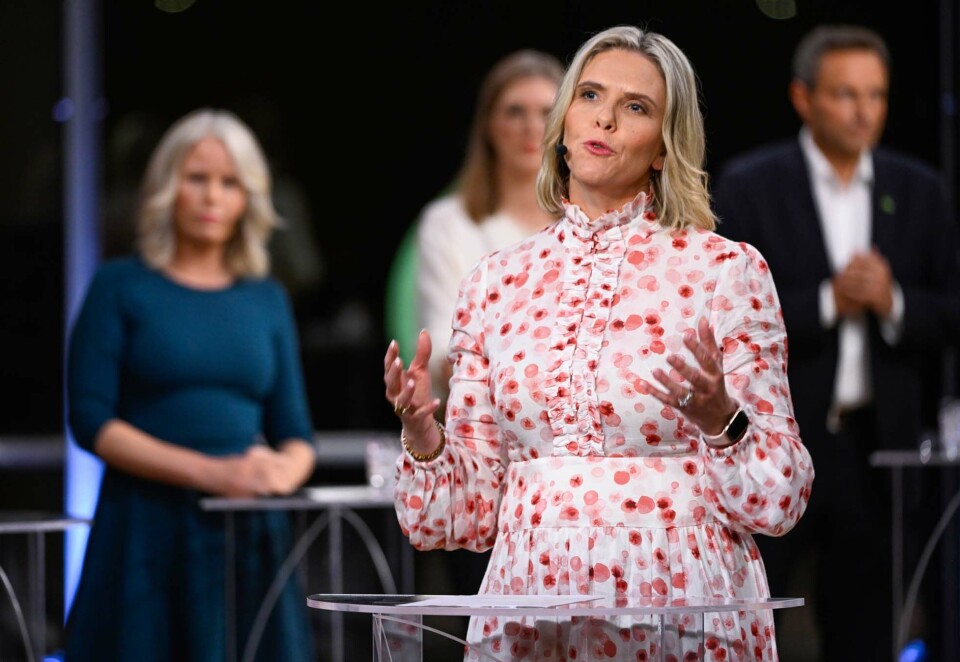 Retorisk uskikkelig: Selv om retorikkprofessor Jens Kjeldsen brukte Sylvi Listhaug som eksempel på en partileder som var retorisk uskikkelig i TV-debatten, ga han også Frp-lederen ros. - Mindre konfronterende og mindre uredelig enn hun kanskje har vært tidligere, sier ha. Foto: NTB.