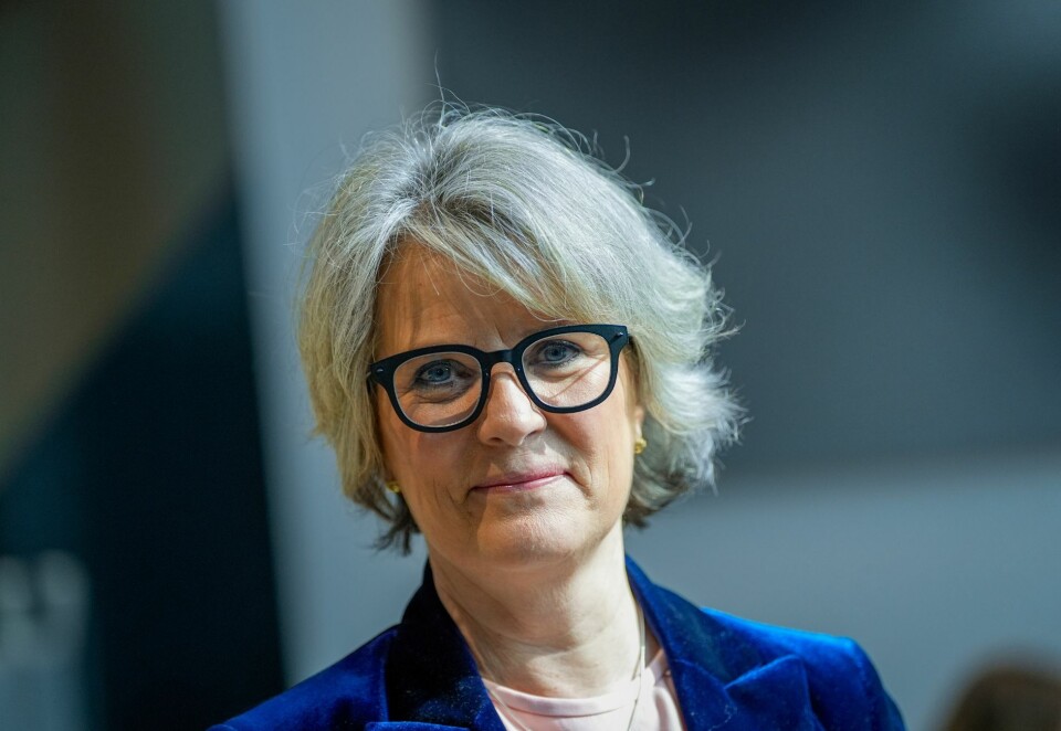 Første presentasjonen: Telenors nye toppsjef Benedicte Schilbred Fasmer leverte torsdag denne uken sin første kvartalspresentasjon på selskapets hovedkontor ute på Fornebu i Oslo. Langt ned i regnskapet kommer det frem at selskapet sliter med sin investering i digitale rubrikkannonser. Foto: NTB.