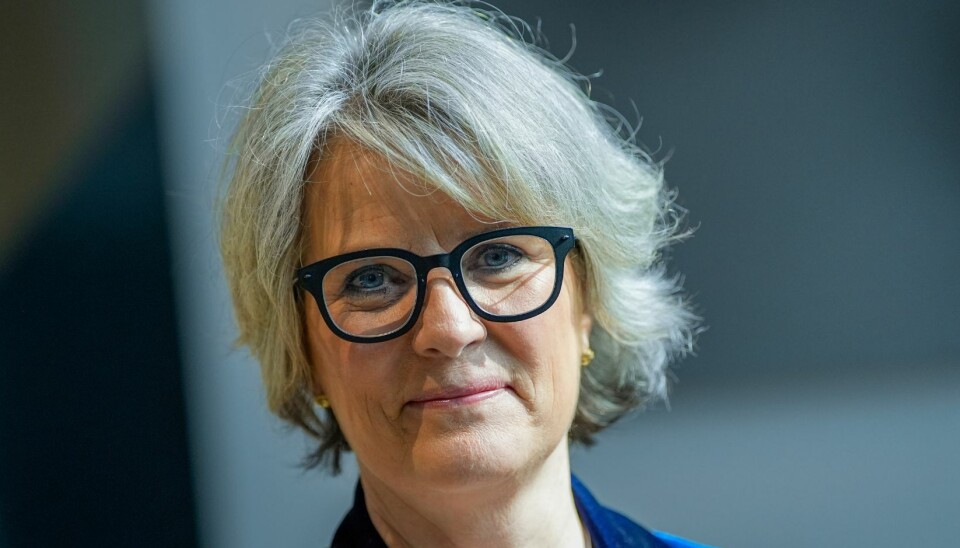 Første presentasjonen: Telenors nye toppsjef Benedicte Schilbred Fasmer leverte torsdag denne uken sin første kvartalspresentasjon på selskapets hovedkontor ute på Fornebu i Oslo. Langt ned i regnskapet kommer det frem at selskapet sliter med sin investering i digitale rubrikkannonser. Foto: NTB.