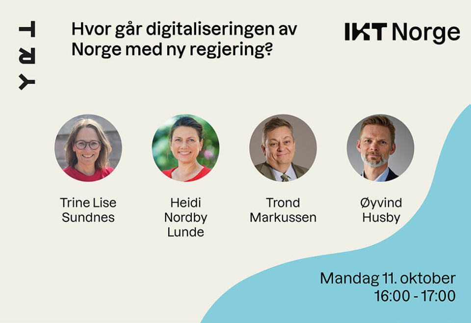 Digitalt arrangement: Hvor går digitaliseringen av Norge med ny regjering?
