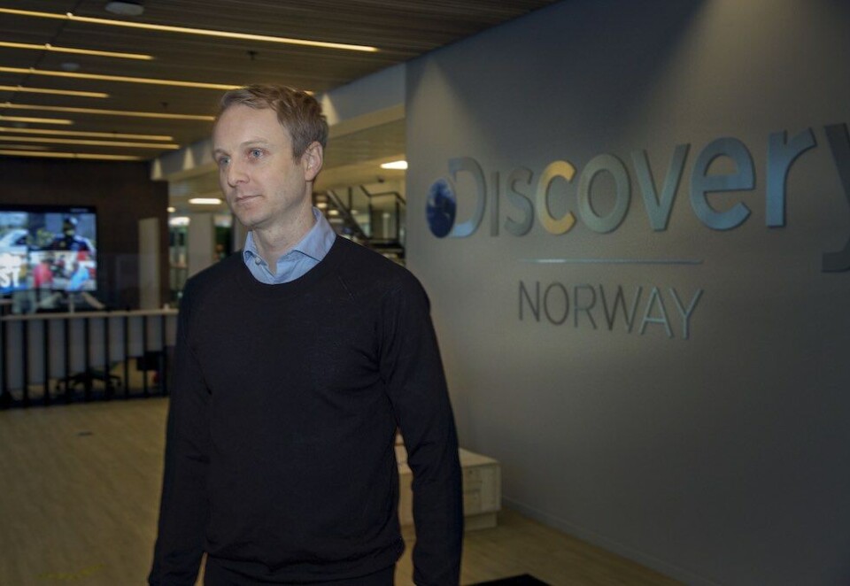 Får stadig færre sjefer: Espen Skoland (bildet) er Discoverys operative leder i Norge og kommunikasjonsdirektør i Norden og EMEA-regionen. Siden september i fjor har både stillingen som norsk administrerende direktør og nordisk sjef forsvunnet over han. Foto: Eivor Eriksen