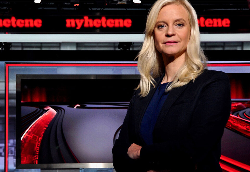 Ser alvorlig på saken: - Her i TV 2 har vi en redaksjonell linje på at vi ikke skal identifisere vedkommende, sier nyhetsredaktør Karianne Solbrække til Dagens Næringsliv. Foto: TV 2.