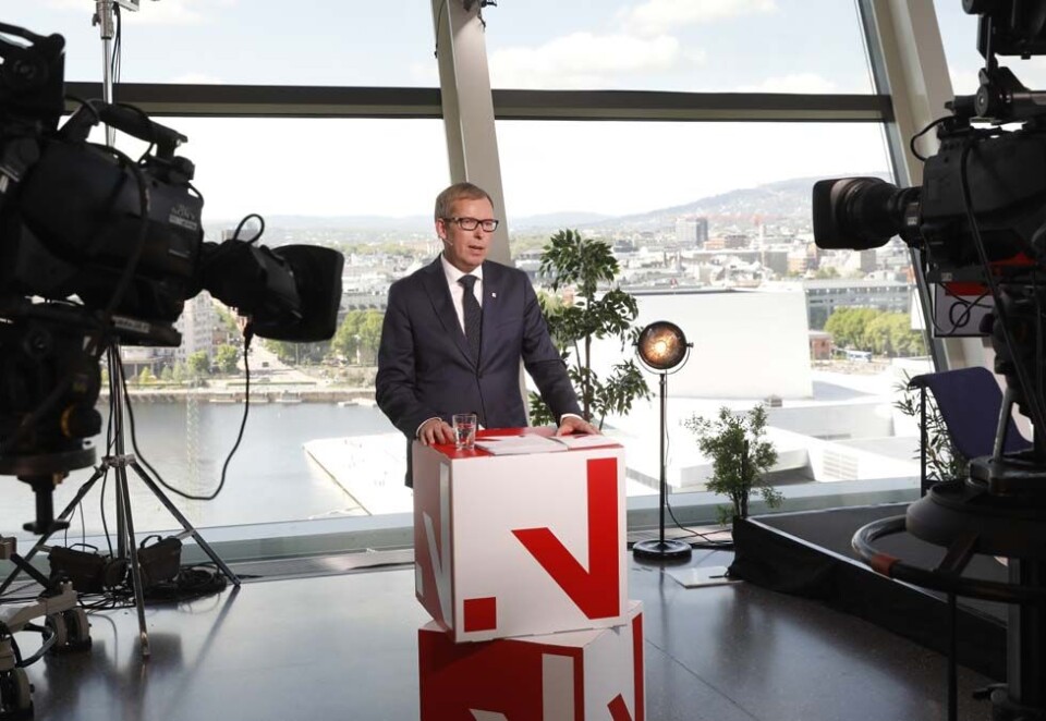 Skal fremme eksport: Innovasjon Norge-sjef Håkon Haugli har signert ny kontrakt med Oceans med formål å fremme norsk næringsliv og eksport. Det har også møtt motstand, og særlig bruken av ordet «inspirasjonsunivers» har fått flere til å heve øyenbrynene.