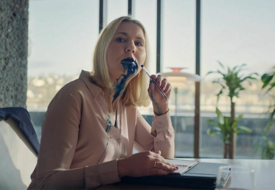 Sølvfisk med egenprodusert film