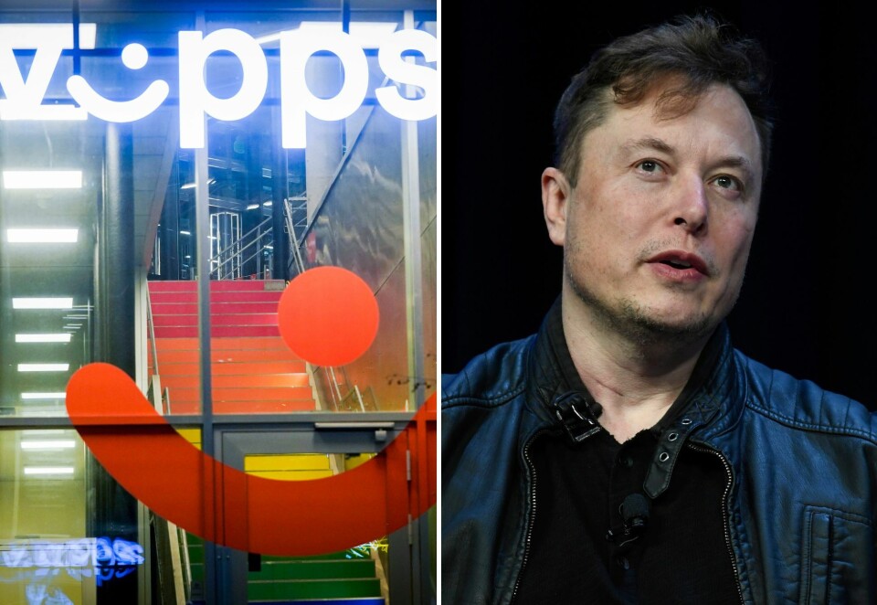 Elsket og hatet: Vipps topper listen som Norges mest elsket merkevare, mens Tesla og X-eier Elon Musk suser inn på den langt mindre flatterende listen over landets mest hatede merkevarer. Foto: Lise Åserud/NTB/AP/Susan Walsh