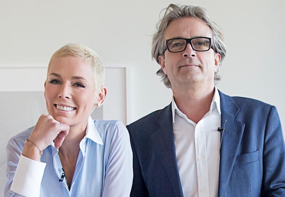 Skal jobbe fulltid med EAT: EATs president Gunhild A. Stordalen og ny COO Dag Hvaring under EAT Stockholm Food Forum 2015. Foto: Magnus Sandberg/NTB Scanpix.