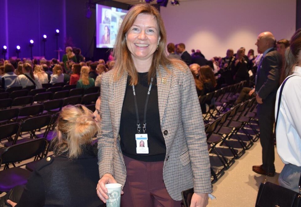 På konferanse: Kommunikasjonssjefen på Slottet, Guri Ofstad Varpe, var også til stede da Sikt-konferansen fylte ti år og inviterte til jublieumskonferanse. Foto: Knut Kristian Hauger