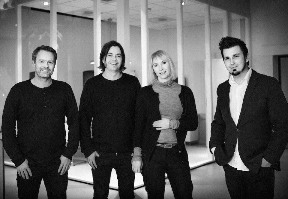 Satser på Hamar: Administrerende direktør og partner, Kenneth Pedersen, rådgiver og partner Kjetil Wold, avdelingsleder Ellen Østmoen og rådgiver Jens Haugen er klare med nytt innlandskontor.