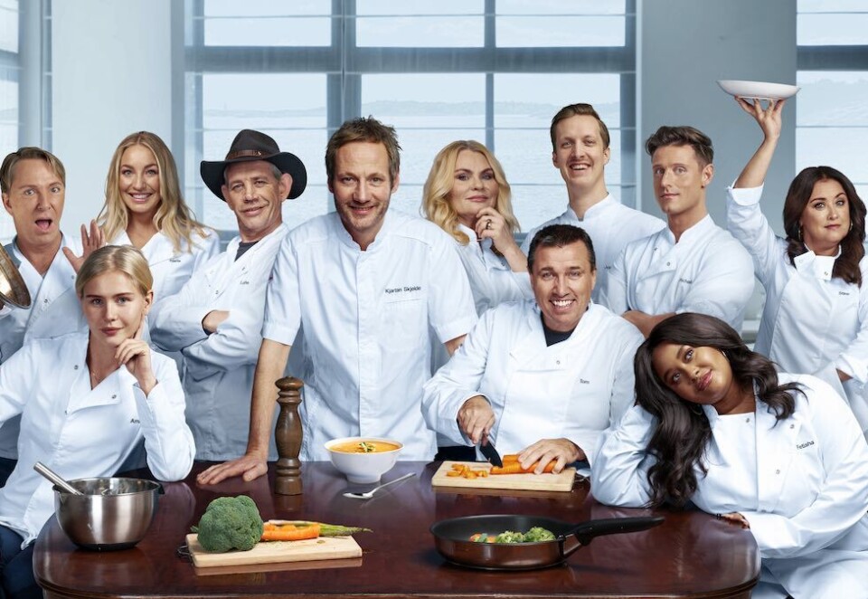 Mange kokker: «Camp Kulinaris» er blant TV3-programmene Telia-kundene går glipp av. I tillegg har Nent Grup krydret sendeskjemaet med Erling Braut Haaland og kongelig drama. Foto: Nent Group