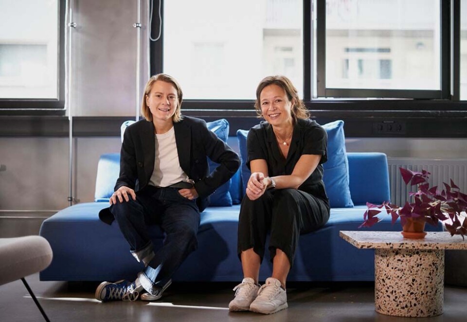Starter for seg selv: Irmelin Bergh og Martine Carlson møttes som ansatte i Netlife, nå har de sagt opp sine respektive jobber og starter for seg selv.