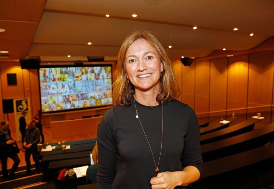 Nominert: Siv Juvik Tveitnes kjemper om den gjeve lederprisen til Medienettverket – forum for kvinner i ledelse. Her Tveitnes i VG-bygget etter en kvartalspresentasjon i Schibsted. Foto: Eivor Eriksen.