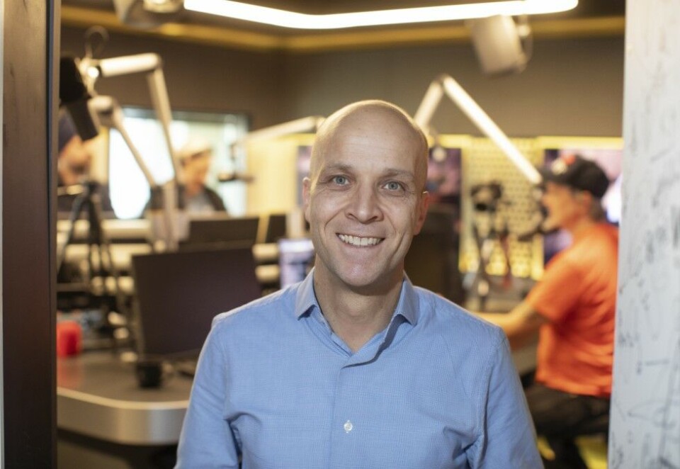 Tror på podkast-reklame: - Det er bra for podkast at flere mediehus investerer i mediet, sier program- og merkevaredirektør Kristoffer Vangen i Bauer Media. De har foreløpig ingen egne planer om å lansere et podkast-abonnement. Foto: Bauer Media