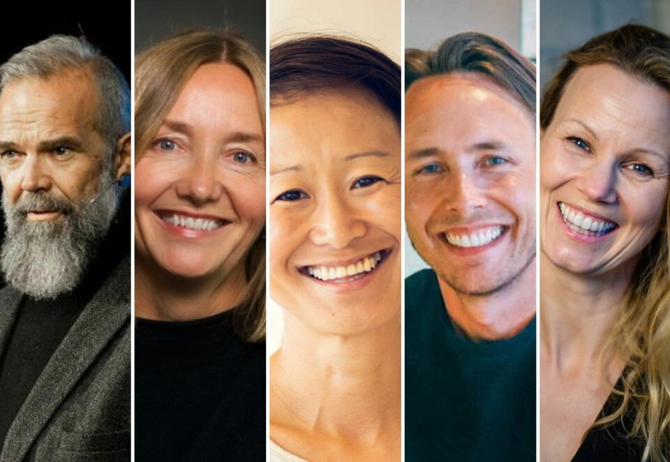 Leder an: Dette er bransjens mest populære ledere som flest mener har gjort en god jobb i 2024. Fra venstre: Paal Fure, Bente Kvam Kristoffersen, Camilla Kim Kielland, Herman Mueller Stormyr og Aina Lemoen Lunde. Foto: Dentsu/Trigger/Morgenstern/Eivor Eriksen/Feddie Ocean Distillery