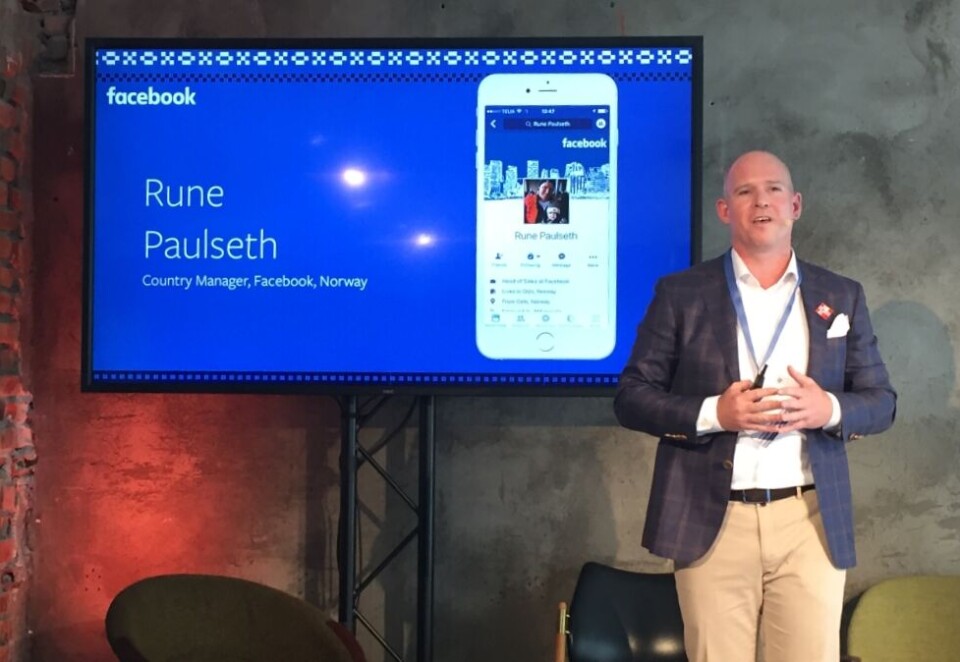 Nedbemannes: Metas rundt ti ansatte skal i dag ha fått en trist beskjed fra hovedkontoret. - Hele vårt Oslo-baserte salgsteam blir berørt av nedbemanningen, sier en talsperson på vegne av selskapet. Her norgessjefen Rune Paulseth da Facebook lanserte seg selv i Norge.