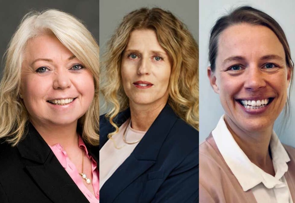 Nytt sponsor-styre: Hege Asplund fra Obos, Trine Richardsen fra Gyro og Marte Strand fra Babusjka tar alle plass i det nye styret i Sponsor- og eventforeningen. - Foreningen har kraft og mulighet til å skape positive endringer til det beste for klimaet, sier Strand.