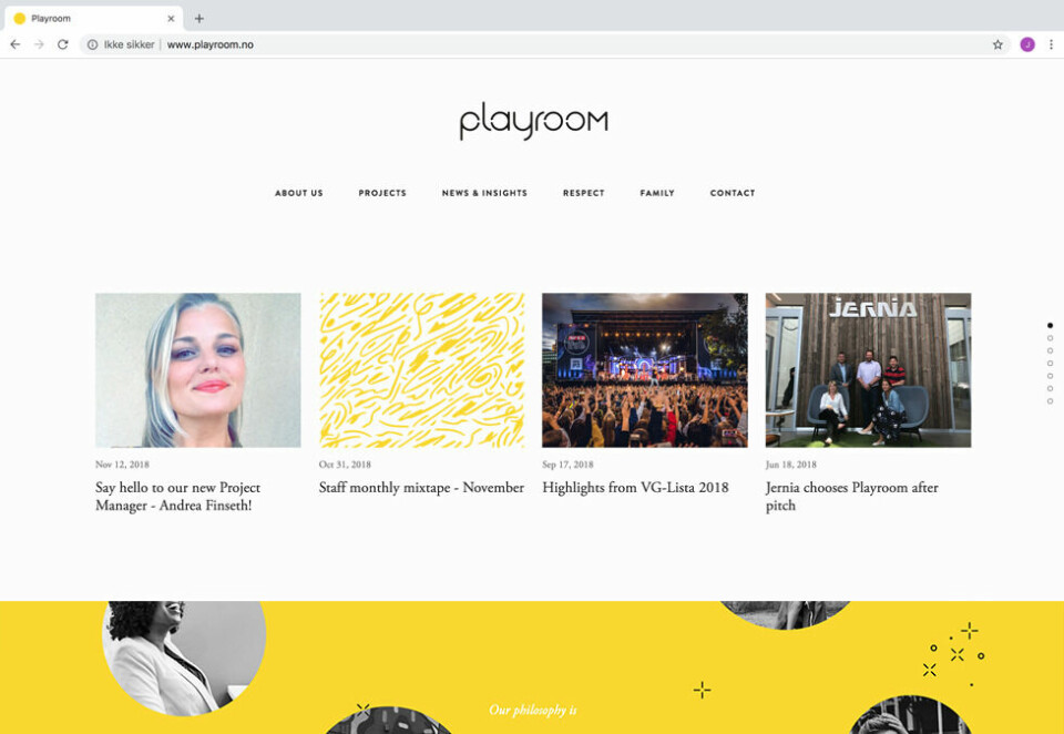 Playroom lanserer ny identitet, nettside og julekampanje